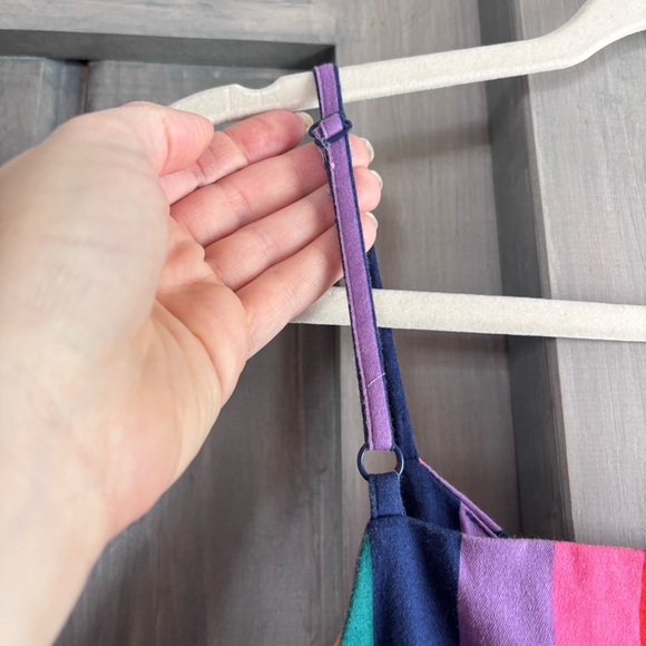 ModCloth Bright and Beautiful Colorful Striped Mid Dress Size US 14 - Picture 8 of 9